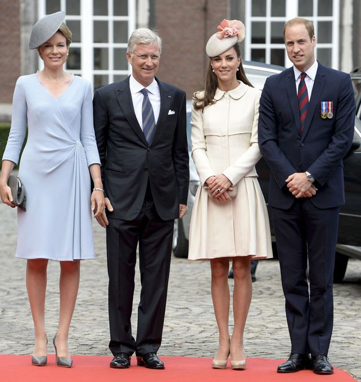 Кейт Миддлтон и принц Уильям в Бельгии
