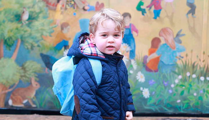 Принц Джордж идет в детский сад