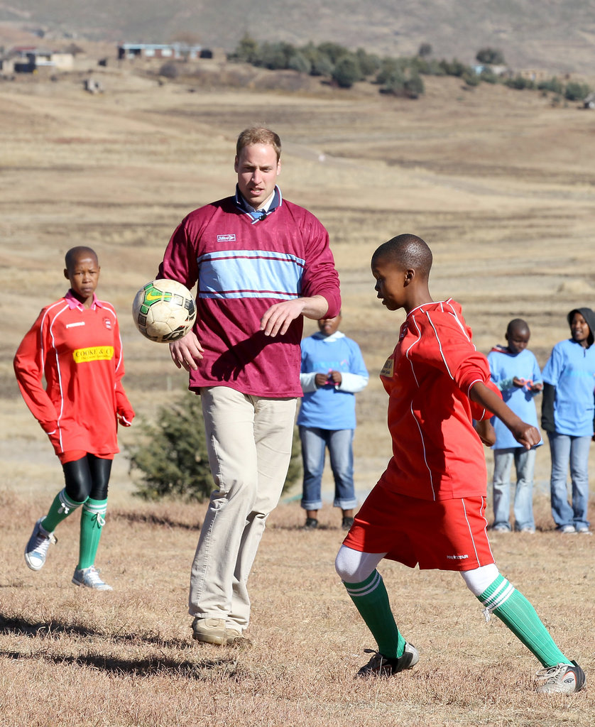 William-showed-off-his-skills-soccer-game-during-June-2010