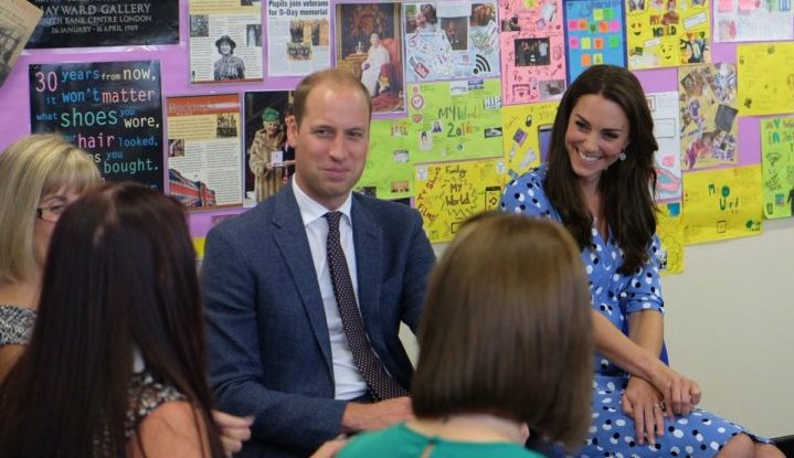 Кейт Мидлтон и принц Уильям посетили школу Stewards Academy