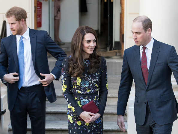 Кейт Миддлтон и принцы Уильям и Гарри посетили благотворительный брифинг
