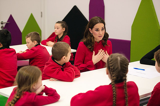 Кейт Миддлтон и ее встреча со школьниками в Манчестере на Global Media Summit