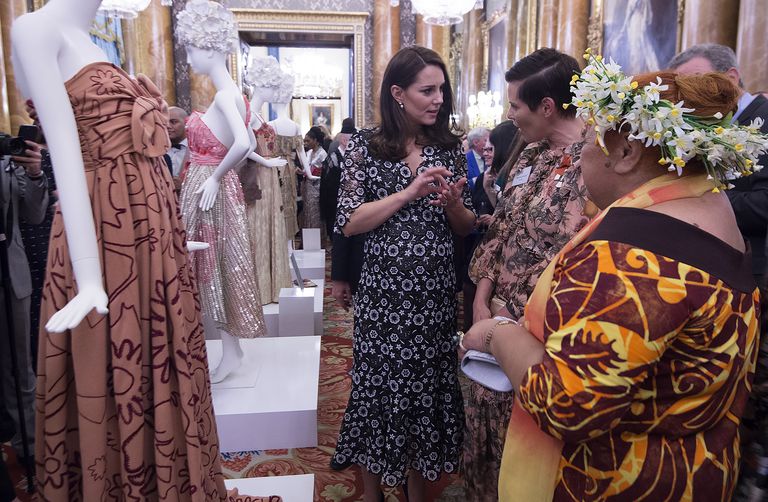 Кейт Миддлтон открыла королевский модный прием в Букингемском дворце