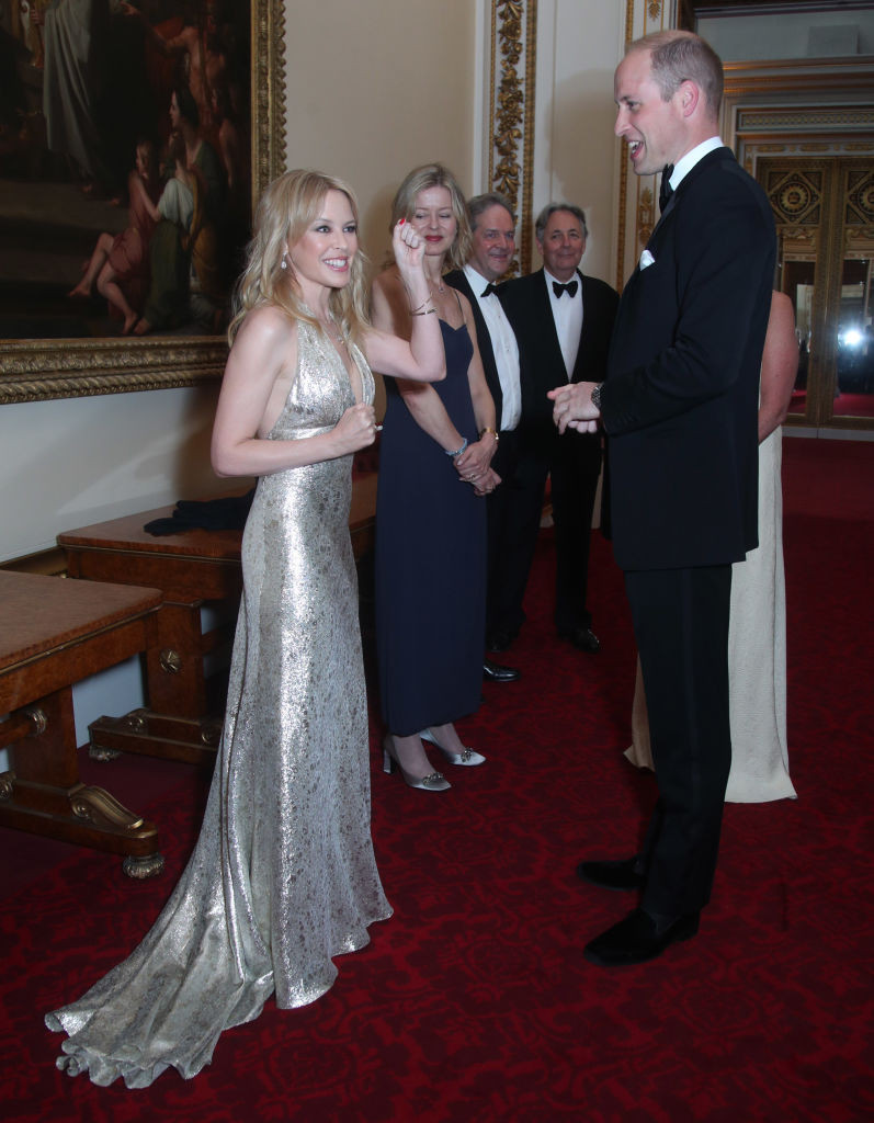 Принц Уильям пообщался с Кайли Миноуг на благотворительном вечере