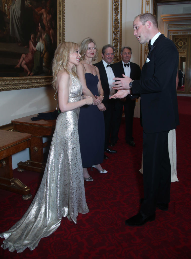 Принц Уильям пообщался с Кайли Миноуг на благотворительном вечере