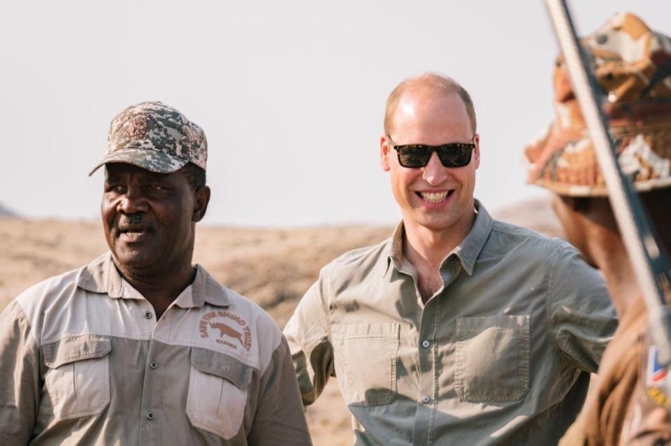 Муж Кейт Миддлтон встретился с черными носорогами в Танзании