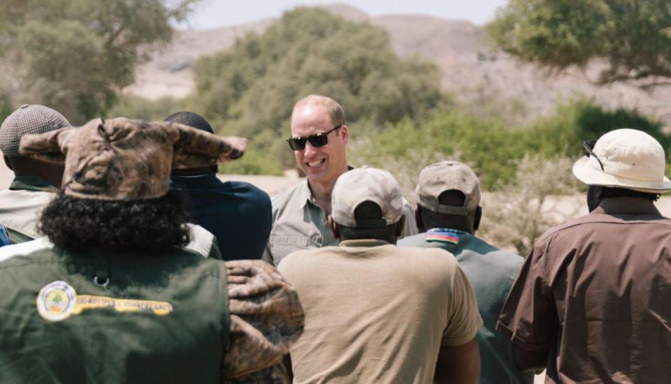 Муж Кейт Миддлтон встретился с черными носорогами в Танзании