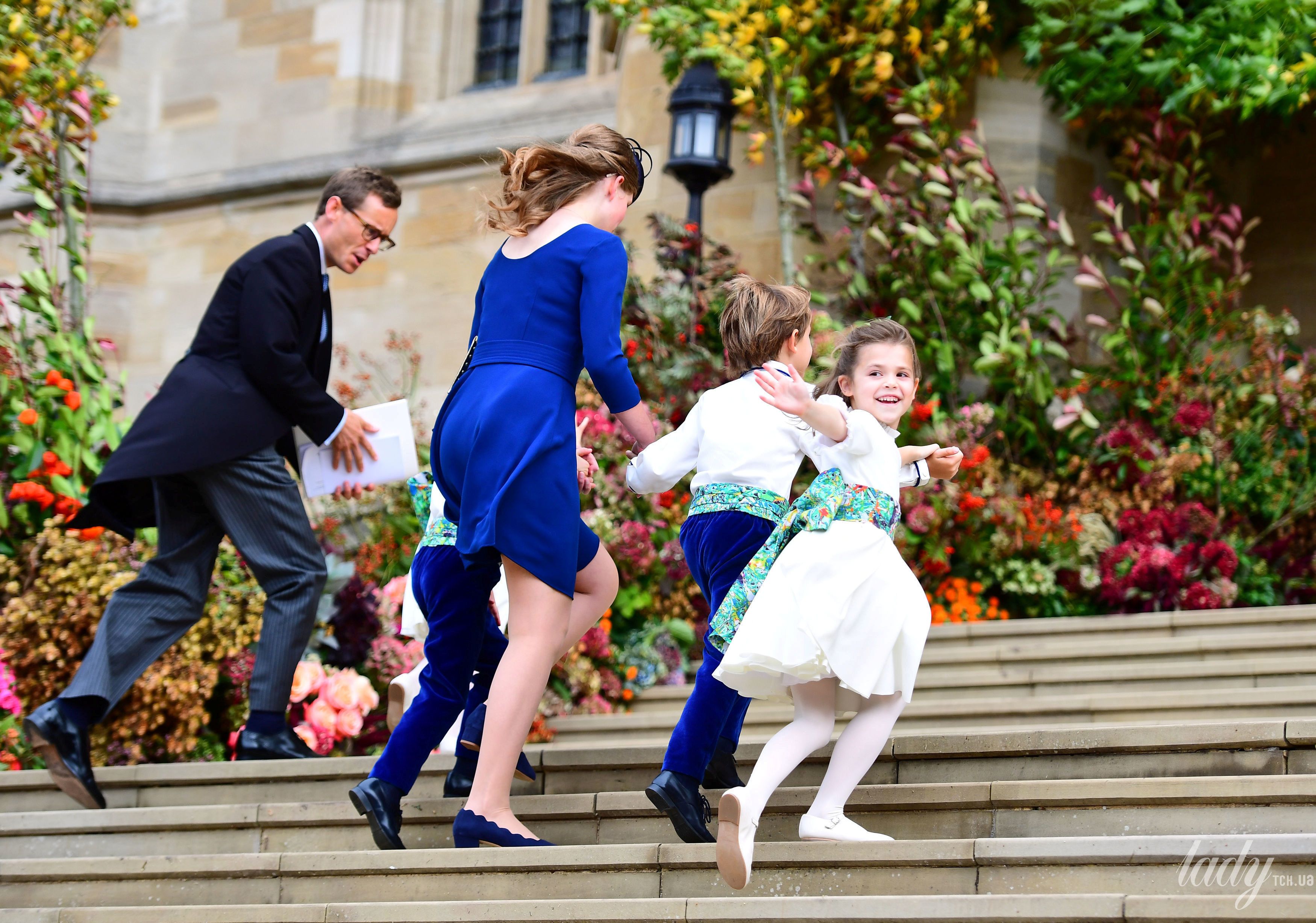 Детишки Кейт Миддлтон и принца Уильяма на свадьбе принцессы Евгении