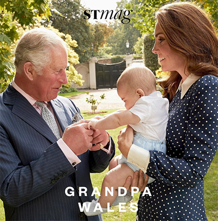 Новые фото сына Кейт Миддлтон с дедом на дне рождения Чарльза