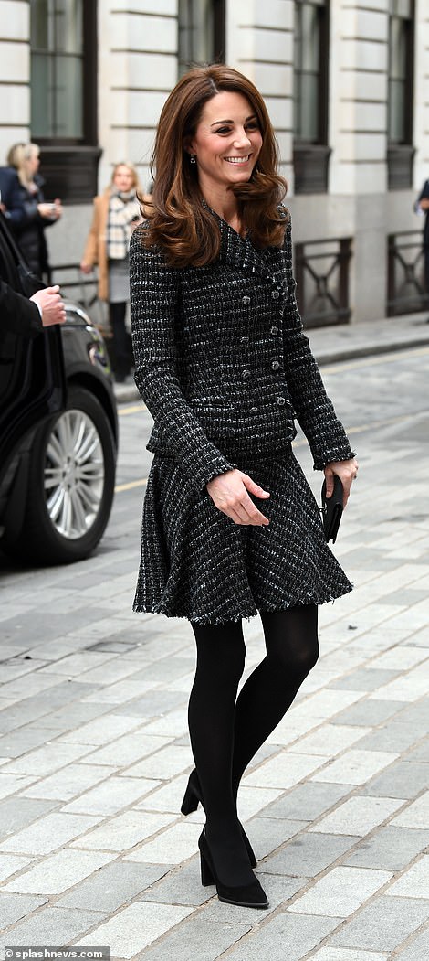 Кейт Миддлтон в твидовом костюме выступила на конференции The Royal Foundation