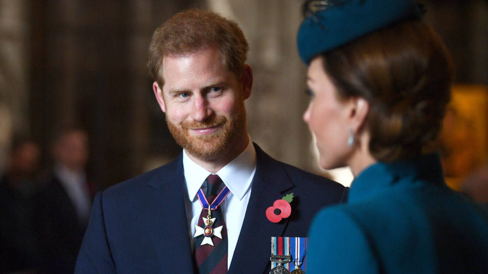 Принц Гарри и Кейт Миддлтон вместе появились на церемонии в Вестминстерском аббатстве
