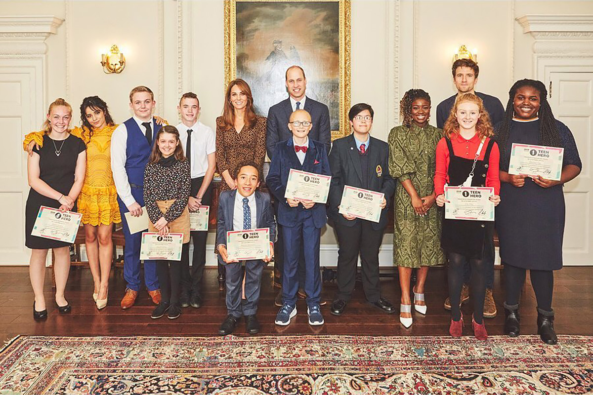 Принц Уильям и Кейт Миддлтон провели закрытую встречу с подростками в Кенсингтонском дворце