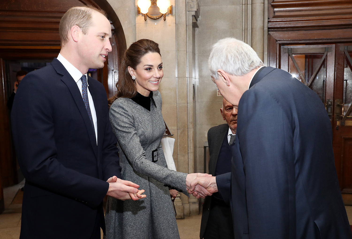 Принц Уильям и Кейт Миддлтон на церемонии в честь Международного дня памяти жертв холокоста