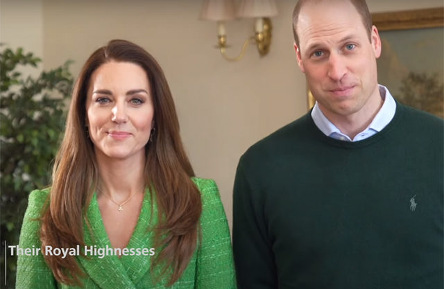 Принц Уильям и Кейт Миддлтон записали видеопоздравление ко Дню святого Патрика