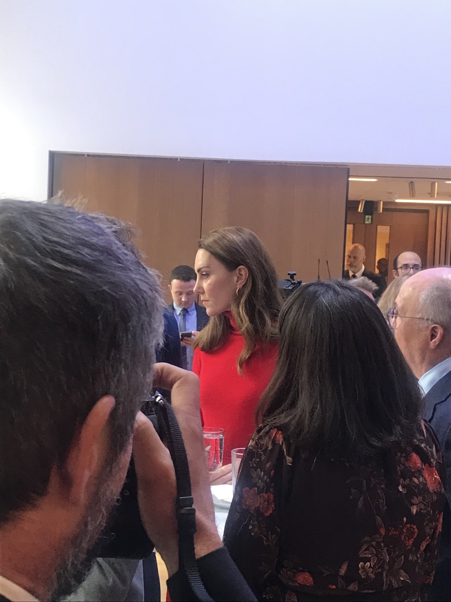 Кейт Миддлтон в ярко-красном образе выступила с речью в Лондоне