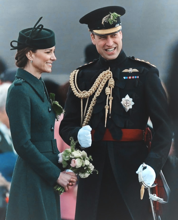 Принц Уильям и Кейт Миддлтон побывали на тожественном параде в честь Дня святого Патрика