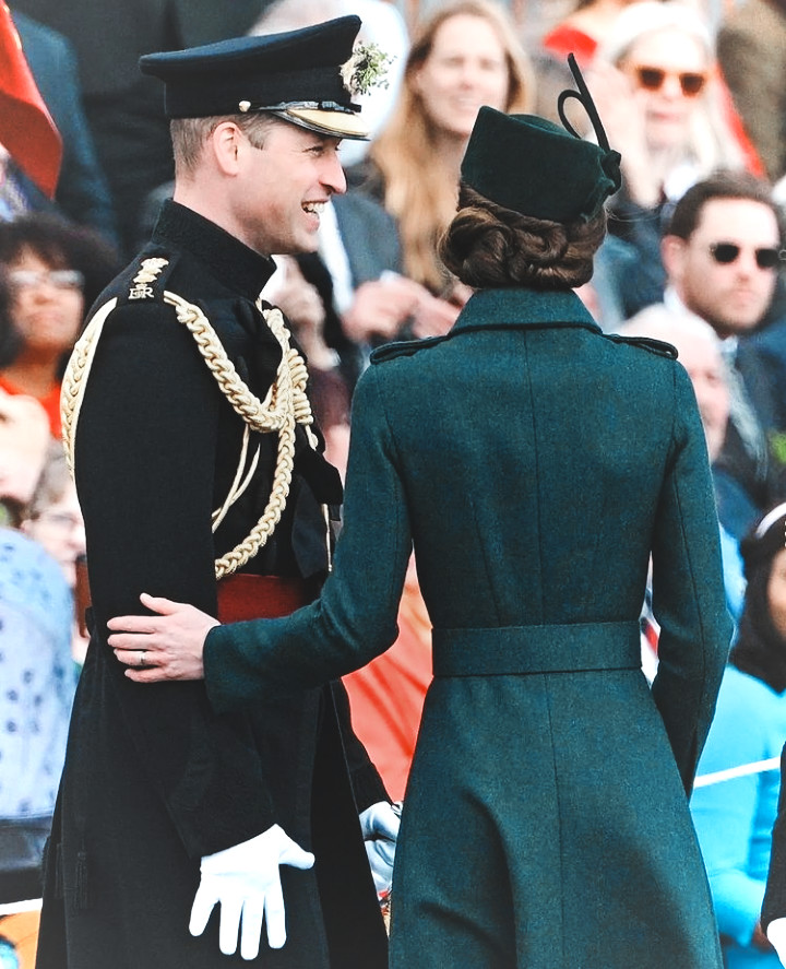 Принц Уильям и Кейт Миддлтон побывали на тожественном параде в честь Дня святого Патрика