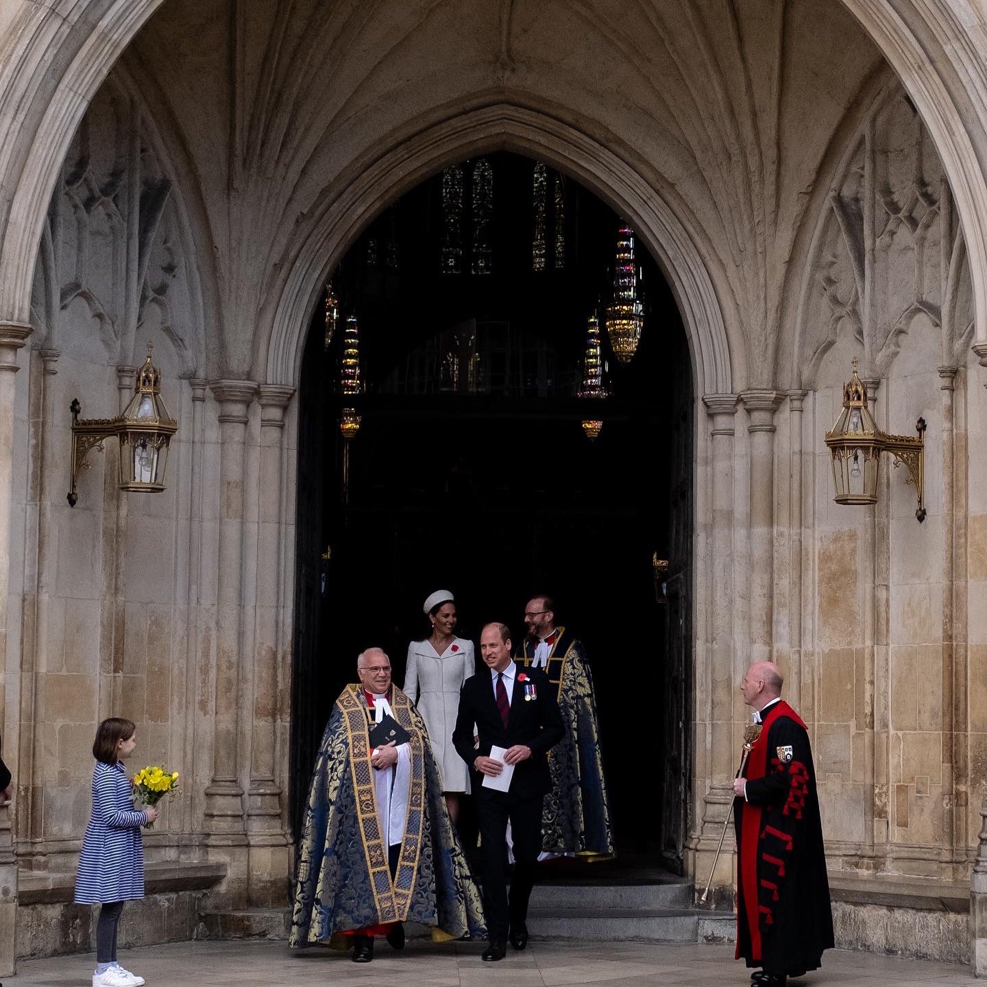 Принц Уильям и Кейт Миддлтон посетили торжественную службу в День Анзака