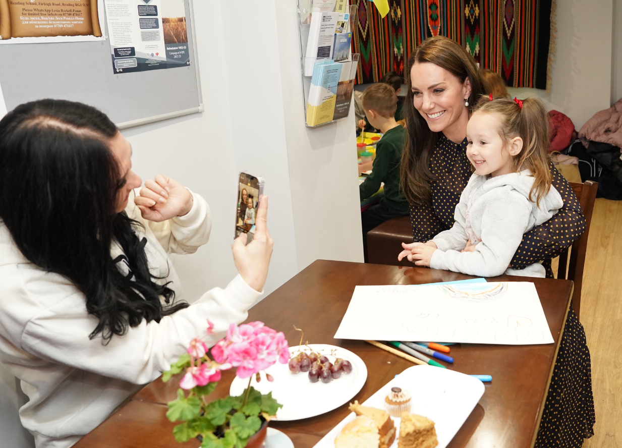 Кейт Миддлтон посетила в Рединге украинских детей-беженцев