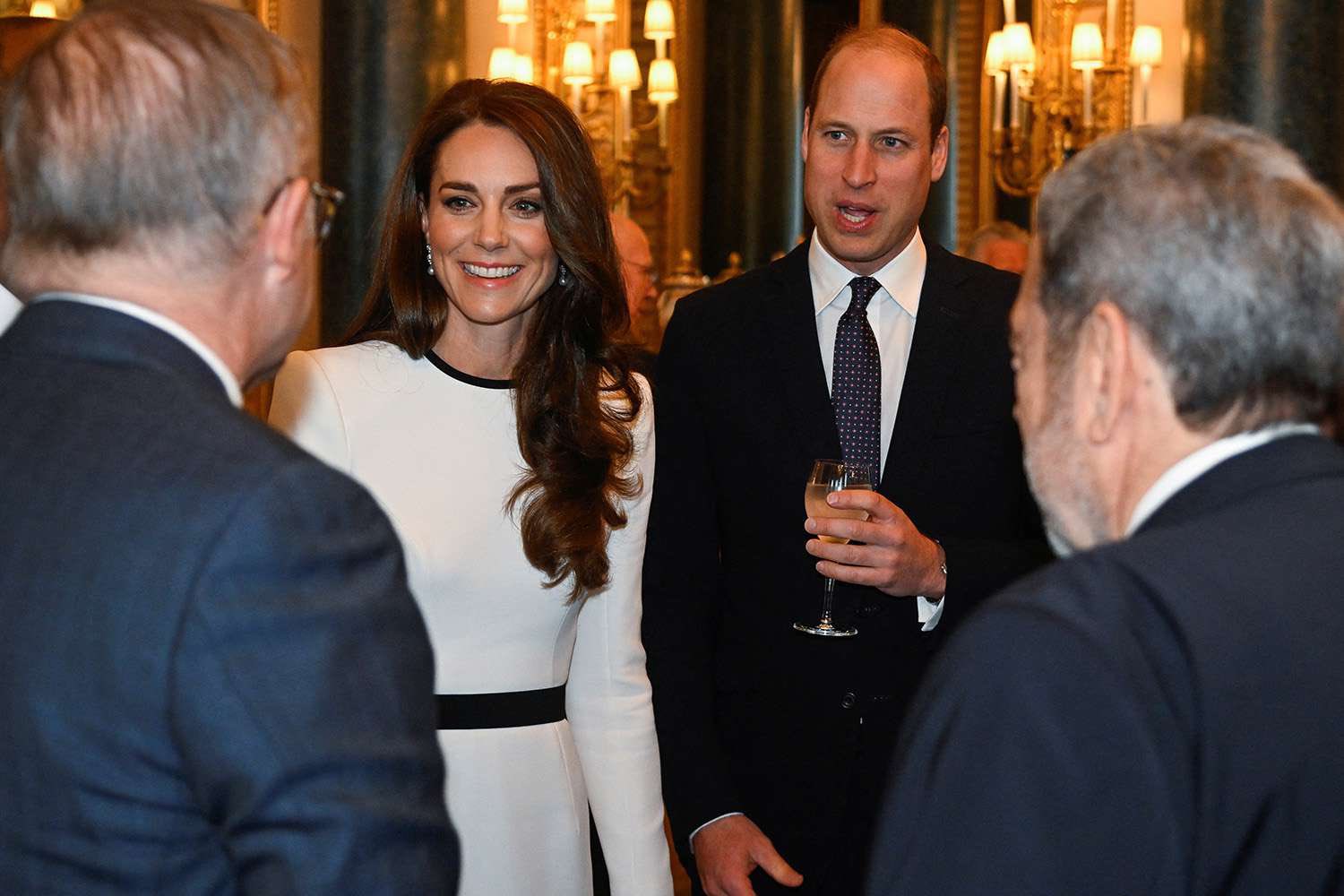 Принц Уильям и Кейт Миддлтон перед коронацией посетили торжественный прием во Дворце
